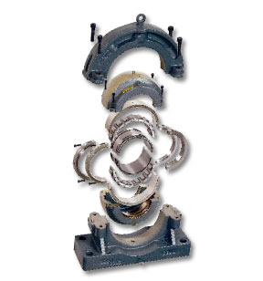 geteilte Rollenlager